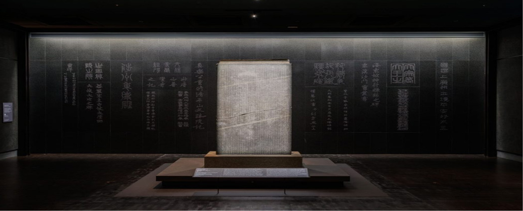 포스아트 강판 프린팅이 적용된 전시 또는 인테리어 공간 전경